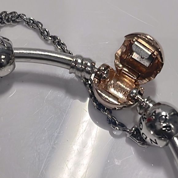 NWT Authentic PANDORA “Boss Babe” Themed Multi Charm Bracelet Rose Gold/Silver - Picture 14 of 15